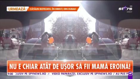 Star Matinal. Anca Serea a făcut slalom printre maşini cu  copilul de mână