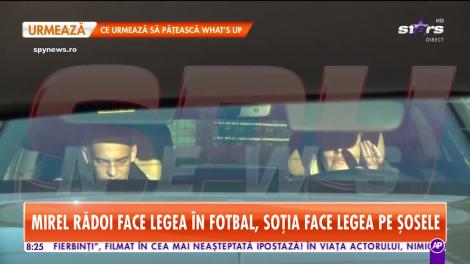 Star Matinal. Soţia lui Mirel Rădoi a  făcut ravagii pe străzile din Capitală la volanul unui bolid de lux!