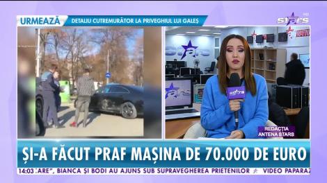 Selly a fost implicat într-un accident de circulaţie! Cum arată după incident maşina lui în valoare de 70 de mii de euro