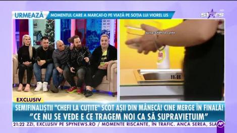 Ce nu ar găti niciodată semifinaliştii Chefi la cuţite. „Am gătit ochi de oaie. Mi-a luat fix 10 minute”