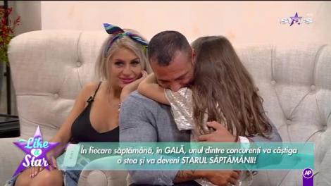 Lacrimi în casa Like a Star! Cătălin, față în fața cu fetița lui de șapte ani: Mi-a fost tare dor de tine, tati!