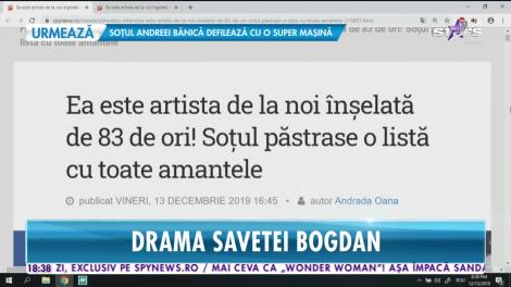 Drama Savetei Bogdan. Artista a fost înşelată de 83 de ori de al doilea soț!