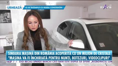 Star News. Singura mașină din România acoperită cu un milion de cristale