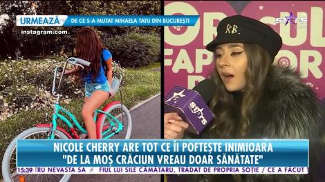 Star News. Nicole Cherry are parte de tot ce îşi doreşte: De la Moș Crăciun vreau doar sănătate