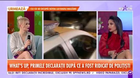 Star Matinal. Cântărețul What's Up face primele declarații, după ce a fost ridicat de polițiști!