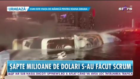 7 milioane de dolari au ars scrum în mai puțin de două ore!  Yahtul de lux al cântărețului Marc Anthony, distrus într-un incendiu
