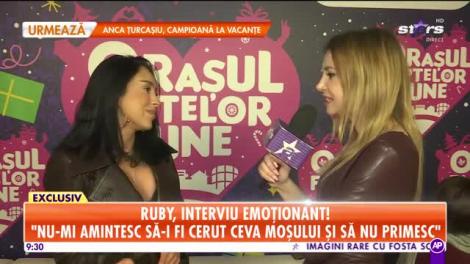 Ruby, interviu emoționat! Artista vorbește cu lacrimi în ochi despre perioada sărbătorilor din copilăria ei!