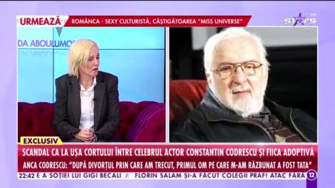 Agenția VIP. Răsturnare de situație în relația dintre actorul Constantin Codrescu şi fiica dezmoștenită: Am decis să mă împac cu tata