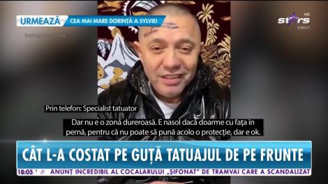 Star News. Nicolae Guţă și-a tatuat greșit numele pe frunte!