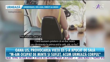 Oana Lis a început anul în forţă! Petrece ore bune în sala de fitness
