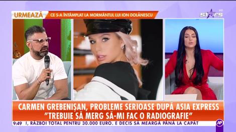 Carmen Grebenişan, probleme serioase după Asia Express! „Nu știu dacă e de la coloană sau de la mușchi”