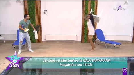 Like a star! Naba a picat în capcana lui Mădălin. A mâncat clătite cu muștar!