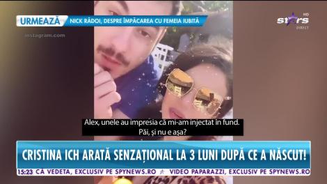 Cristina ICH arată senzaţional la trei luni după ce a născut!