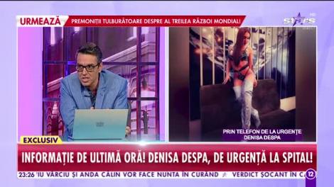 Agenția VIP. Denisa Despa, de urgență la spital: Am leșinat în casă și m-a găsit o prietenă