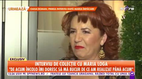 Star Matinal. Interviu de colecție cu Maria Loga: De ani am cântat în fiecare an de Revelion