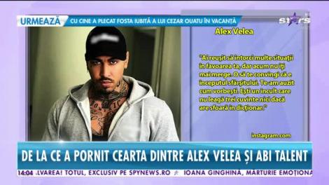 Star News. De la ce a pornit cearta dintre Alex Velea și Abi Talent