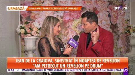 Star Matinal. Jean de la Craiova, sinistrat în noaptea de Revelion: Am făcut pană pe autostradă! A fost groaznic