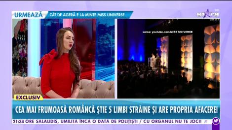 Miss Universe România are propia afacere la doar 26 de ani! Cum a ajuns să lucreze în trei ţări străine şi să vorbească cinci limbi