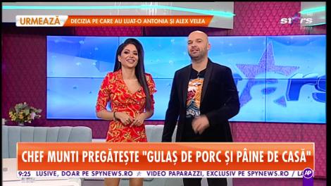 Reţeta lui Chef Munti de la Star Matinal: Gulaş de porc şi pâine de casă