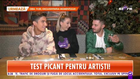 Doi dintre cei mai în vogă artişti ai momentului, supuşi unui test picant