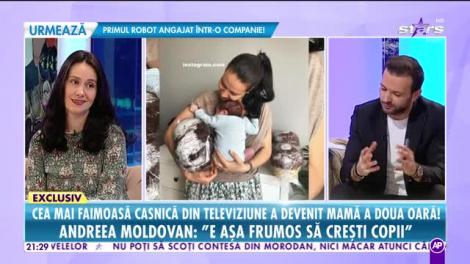 Răi da buni. Andreea Moldovan, cea mai faimoasă casnică din televiziune, a devenit mamă a doua oară