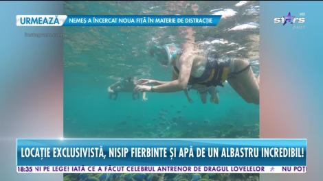 Star News. Ornela Pasăre a renunțat la portul popular, dar și la inhibiții, în vacanță