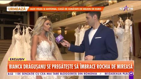 Star Matinal. Bianca Drăguşanu îşi alege rochia de mireasă, detalii despre nuntă!