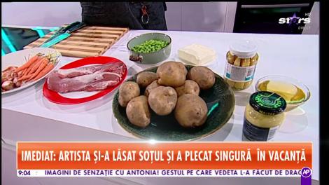 Reţeta lui Chef Munti - Star Matinal: Mușchiuleț de porc cu sos de muștar boabe și andivă coaptă