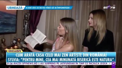 Cântăreața Sylvia, cea mai zen artistă din România! Cum arată camera plină de obiecte magice