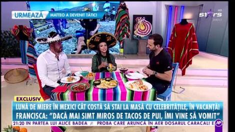 Francisca, lună de miere de cinci stele în Mexic! Cât costă să stai la masă cu celebrităţile în vacanţă