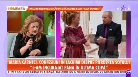 Star Matinal. Maria Cârneci, în lacrimi! Artista face confesiuni emoționante despre pierderea soțului