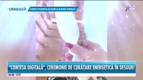 Star News. Ana Morodan, ceremonie de curățare energetică cu un cristal în formă de cuțit