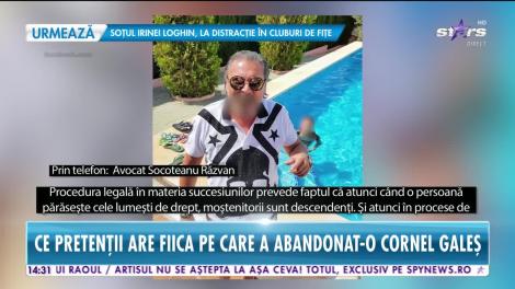 Star News. Fiica lui Cornel Galeş, în războiul pentru avere cu băieţii Ilenei Ciuculete
