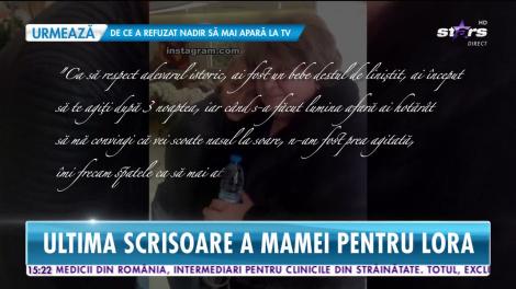 Star News. Mesajul cutremurător al mamei artistei pentru viitorul fiicei sale