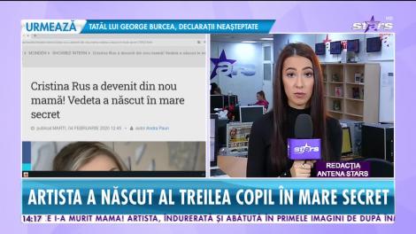 Cristina Rus a devenit din nou mămică