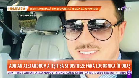 Star Matinal. Adrian Alexandrov a ieșit să se distreze fără logodnică în oraș