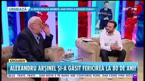 Alexandru Arşinel, cele mai sincere dezvăluiri de Ziua Îndrăgostiţilor! "Soţia mea are de zece ori mai mult optimism decât mine"