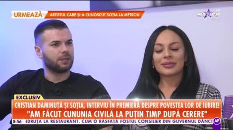 Star Matinal. Cristian Daminuţă şi soţia, interviu în premieră. Cum decurg pregătirile pentru nuntă şi botez