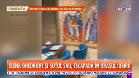 Elena Gheorghe şi soţul, weekend romantic la Paris