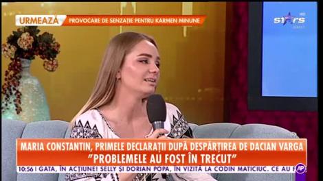 Maria Constantin, primele declarații după despărțirea de fostul fotbalist Dacian Varga