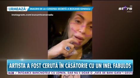 Oana Radu a fost cerută în căsătorie! "Aș fi fost fericită și dacă mă cerea în căsătorie cu inelul de la pufuleți cu surprize."