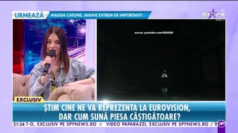 Roxen, reprezentanta României la Eurovision, în platoul Rai da buni