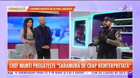 Reţeta lui Chef Munti - Star Matinal: Saramură de crap reinterpretată