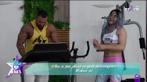 Like a star! Îmbrăcat ca o femeie, Mădălin o ironizează pe Livia!