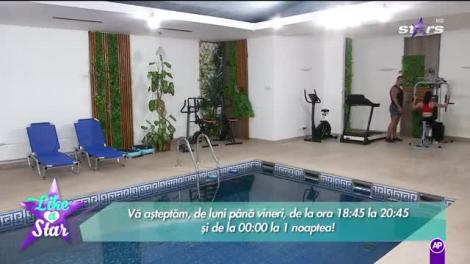 Like a star! Cătalin a ajutat-o pe Diana cu exerciţiile fizice sub privirile Liviei