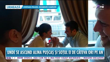 Star News. Unde se ascund Alina Pușcaș și soțul ei de câteva ori pe an