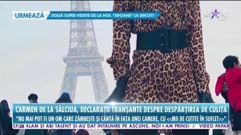 Star News. Carmen de la Sălciua, declarații tranșante despre despărțirea de Culiță Sterp