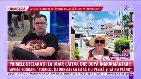 Răi da Buni. Saveta Bogdan, primele declaraţii după înmormântare: Am fost opt frați
