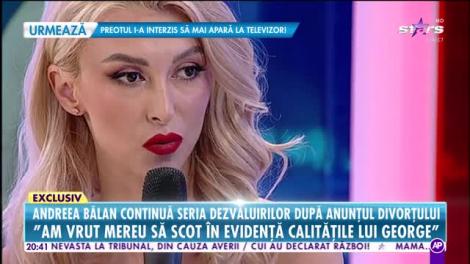 Andreea Bălan divorțează. Vedeta a recunoscut, cu ochii în lacrimi, că încă îl iubește pe George Burcea: "Iubirea nu a dispărut"