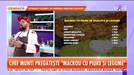 Star Matinal. Reţeta lui Chef Munti - Macrou cu piure și legume